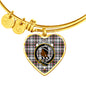 Borthwick Scottish Clan Tartan Bangle Heart Shine On Bangle Heart