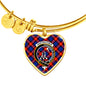 Anstruther Scottish Clan Tartan Bangle Heart Shine On Bangle Heart