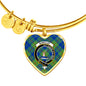 Barclay Hunting Scottish Clan Tartan Bangle Heart Shine On Bangle Heart