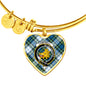 Campbell Dress Ancient Scottish Clan Tartan Bangle Heart Shine On Bangle Heart