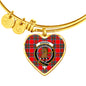 Binning Scottish Clan Tartan Bangle Heart Shine On Bangle Heart