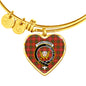 Carruthers Scottish Clan Tartan Bangle Heart Shine On Bangle Heart