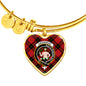 Aikenhead Scottish Clan Tartan Bangle Heart Shine On Bangle Heart