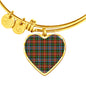 Caledonia Ancient Scottish Clan Tartan Bracelet Bangle Heart Jewelry Shine On Bangle Heart