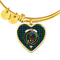 Blair Scottish Clan Tartan Bangle Heart Shine On Bangle Heart