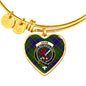Adam Scottish Clan Tartan Bangle Heart Shine On Bangle Heart