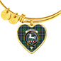 Cochrane Ancient Scottish Clan Tartan Bracelet Bangle Heart Jewelry Shine On Bangle Heart