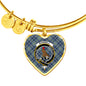 Boswell Scottish Clan Tartan Bangle Heart Shine On Bangle Heart