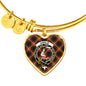 Ainslie Scottish Clan Tartan Bangle Heart Shine On Bangle Heart