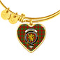 Cumming Scottish Clan Tartan Bracelet Bangle Heart Jewelry Shine On Bangle Heart