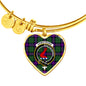 Armstrong Modern Scottish Clan Tartan Bangle Heart Shine On Bangle Heart