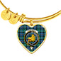 Campbell Of Cawdor Ancient Scottish Clan Tartan Bracelet Bangle Heart Jewelry Shine On Bangle Heart