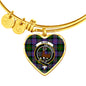 Blair Modern Scottish Clan Tartan Bangle Heart Shine On Bangle Heart
