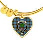 Anderson Scottish Clan Tartan Bangle Heart Shine On Bangle Heart