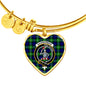 Bannerman Scottish Clan Tartan Bangle Heart Shine On Bangle Heart