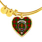 Auchinleck Scottish Clan Tartan Bangle Heart Shine On Bangle Heart