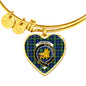 Campbell Argyll Ancient Scottish Clan Tartan Bracelet Bangle Heart Jewelry Shine On Bangle Heart