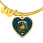 Campbell Ancient Scottish Clan Tartan Bangle Heart Shine On Bangle Heart
