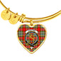 Chattan Scottish Clan Tartan Bangle Heart Shine On Bangle Heart