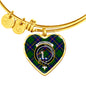 Carmichael Modern Scottish Clan Tartan Bangle Heart Shine On Bangle Heart