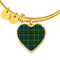 Cranston Modern Scottish Clan Tartan Bracelet Bangle Heart Jewelry Shine On Bangle Heart