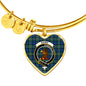 Baird Ancient Scottish Clan Tartan Bangle Heart Shine On Bangle Heart
