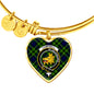 Campbell Of Breadalbane Modern Scottish Clan Tartan Bangle Heart Shine On Bangle Heart