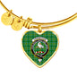 Cranstoun Scottish Clan Tartan Bracelet Bangle Heart Jewelry Shine On Bangle Heart
