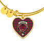 Crawford Scottish Clan Tartan Bracelet Bangle Heart Jewelry Shine On Bangle Heart