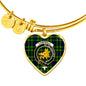 Campbell Of Breadalbane Modern Scottish Clan Tartan Bracelet Bangle Heart Jewelry Shine On Bangle Heart