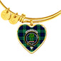 Abercrombie Scottish Clan Tartan Bangle Heart Shine On Bangle Heart