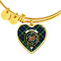 Baillie Scottish Clan Tartan Bangle Heart Shine On Bangle Heart