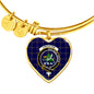 Crichton Scottish Clan Tartan Bracelet Bangle Heart Jewelry Shine On Bangle Heart