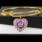 Dunlop Dress Shine On Bangle Heart