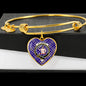 Allardice Scottish Clan Tartan Bangle Heart Shine On Bangle Heart