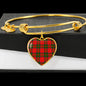 Crief District Scottish Clan Tartan Bracelet Bangle Heart Jewelry Shine On Bangle Heart