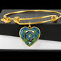 Barclay Hunting Scottish Clan Tartan Bangle Heart Shine On Bangle Heart