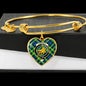 Campbell Of Breadalbane Ancient Scottish Clan Tartan Bangle Heart Shine On Bangle Heart