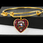 Belshes Scottish Clan Tartan Bangle Heart Shine On Bangle Heart