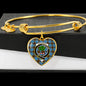 Anderson Scottish Clan Tartan Bangle Heart Shine On Bangle Heart