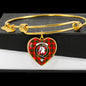 Dunbar Modern Shine On Bangle Heart