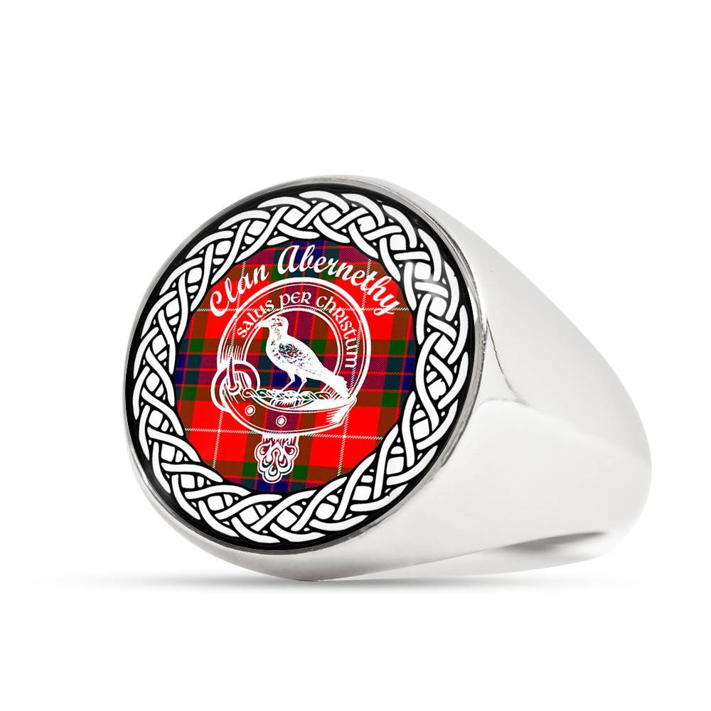 Abernethy Crest Clan Tartan Ring Scottish