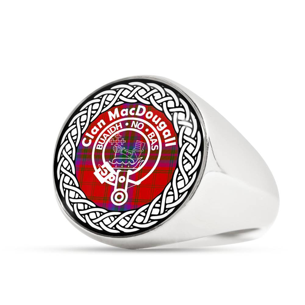 MacDonald Crest Clan Tartan Ring Scottish