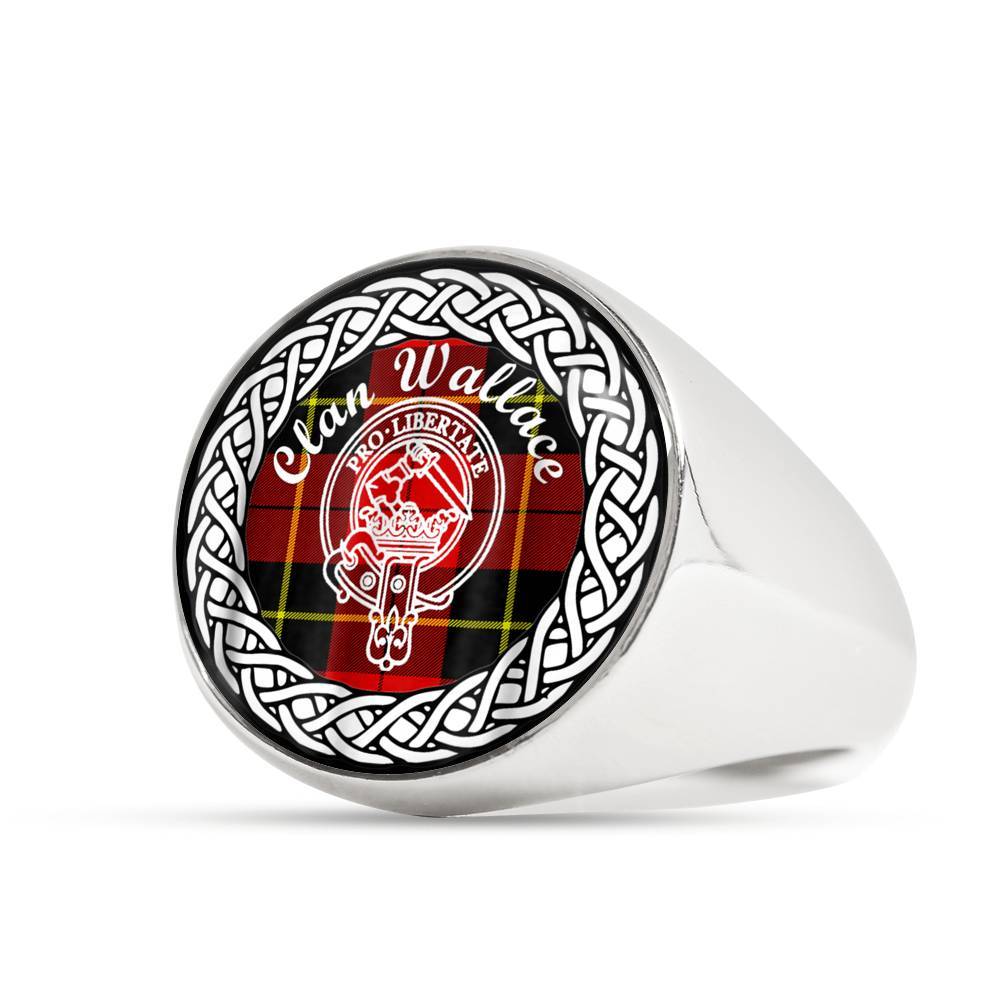 Wallace Crest Clan Tartan Ring Scottish