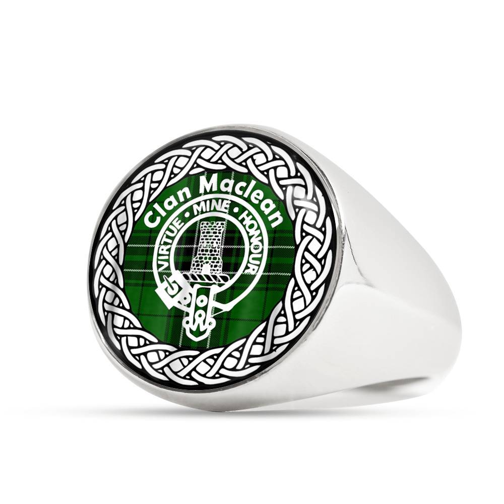 Maclean Crest Clan Tartan Ring Scottish