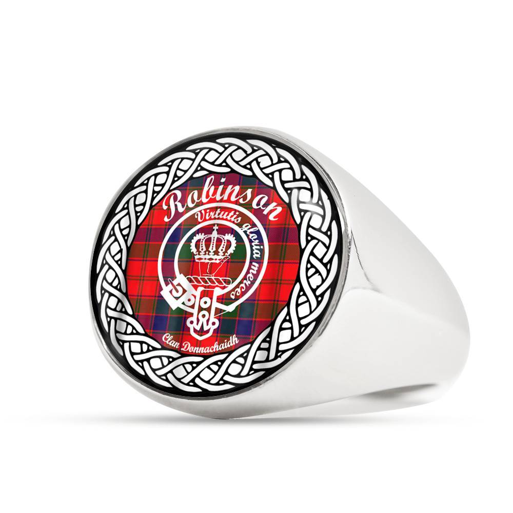 Robinson Crest Clan Tartan Ring Scottish