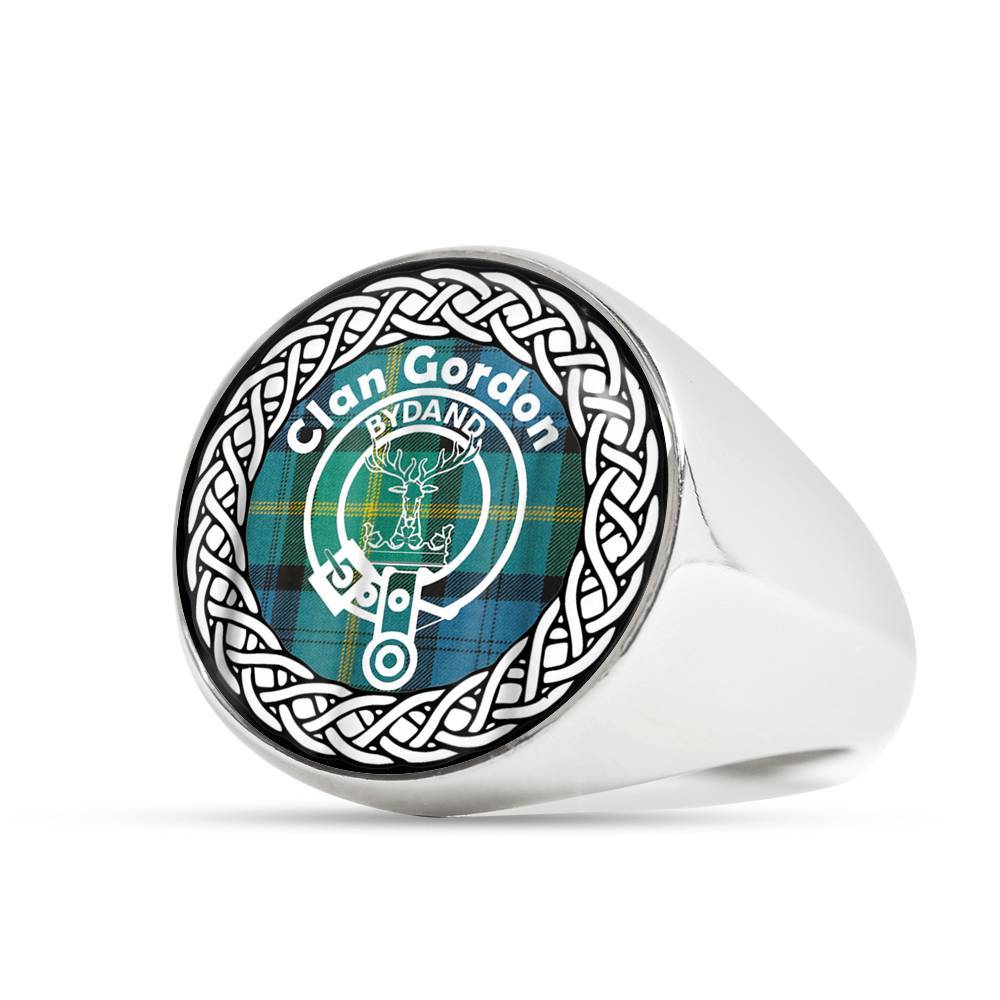 Gordon Crest Clan Tartan Ring Scottish