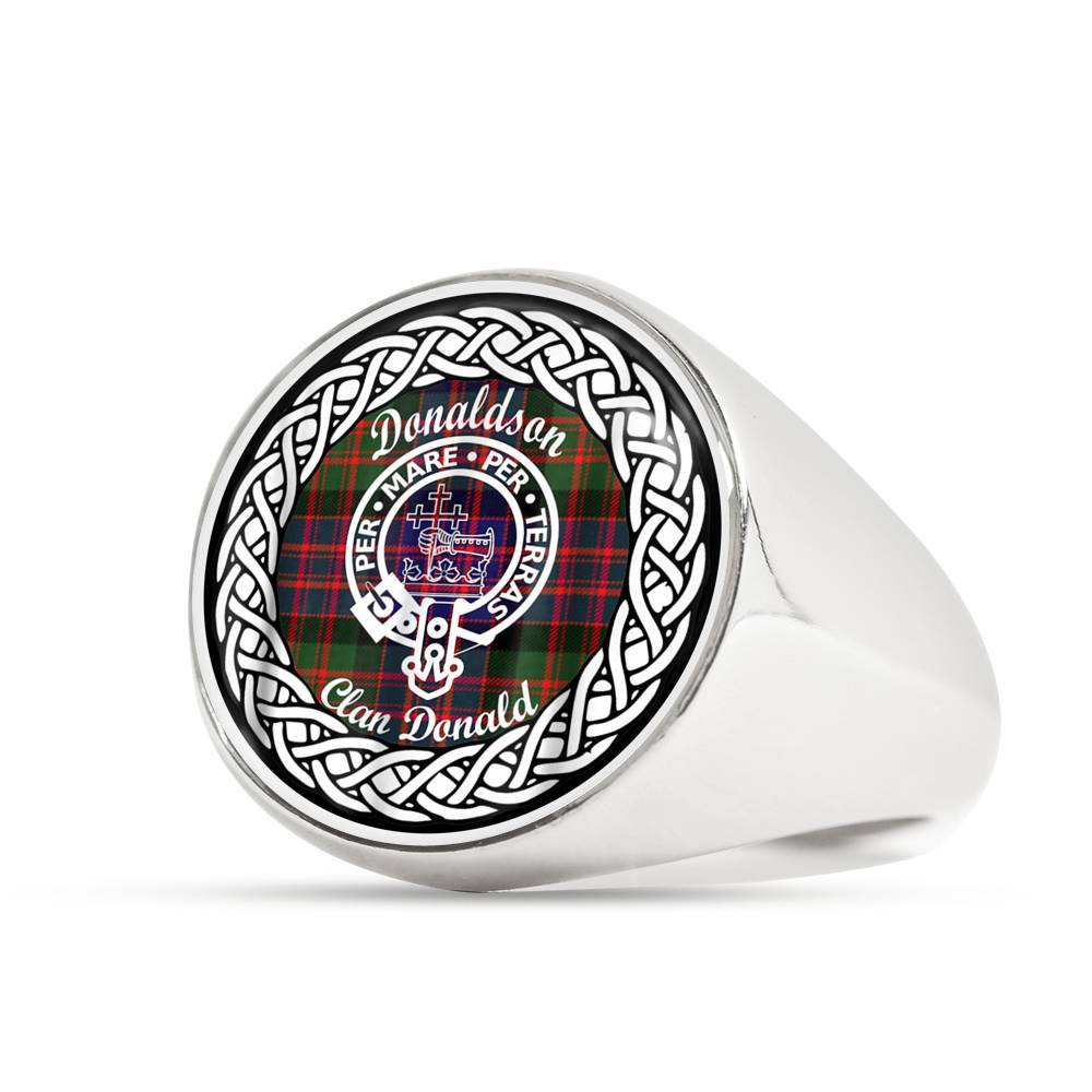 Donaldson Clan Donald Crest Clan Tartan Ring Scottish