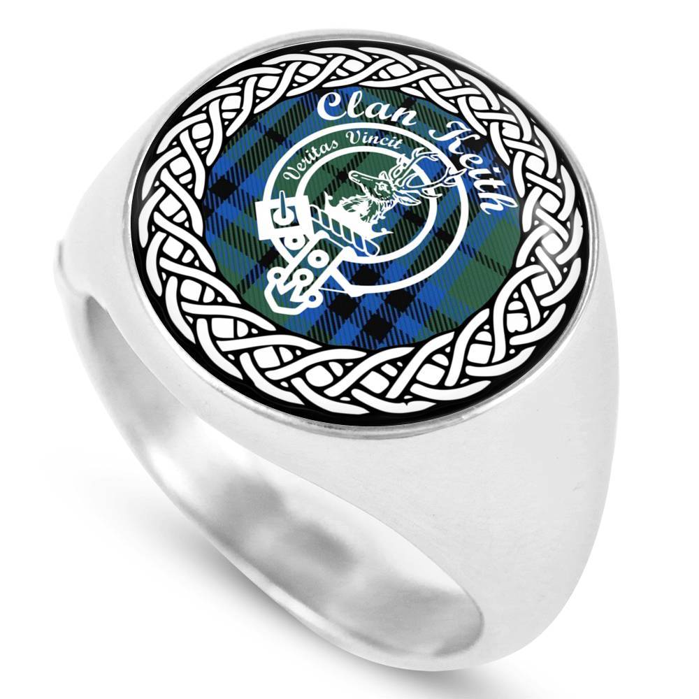 Keith Crest Clan Tartan Ring Scottish