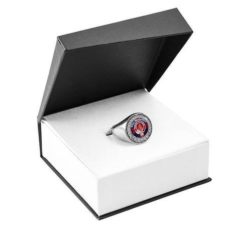 Image of Maclachlan Crest Clan Tartan Ring Scottish